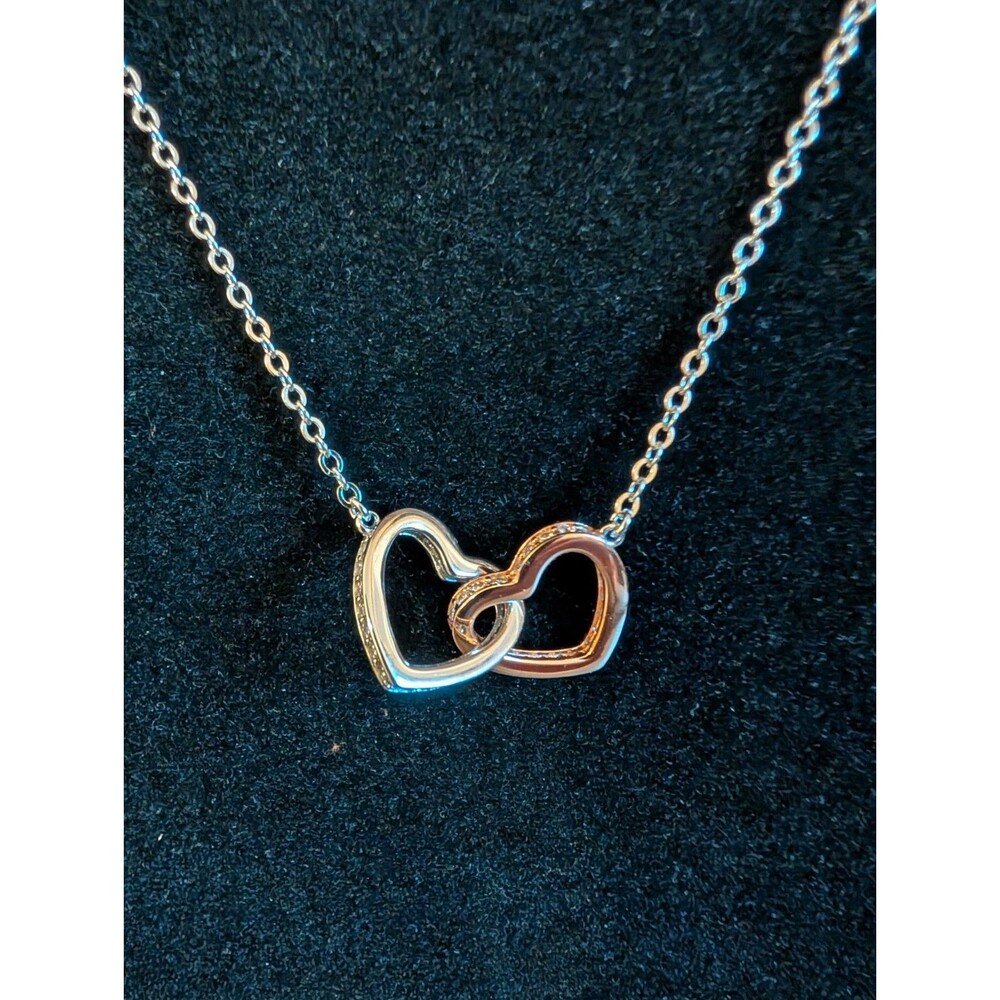 To My Daughter Necklace Gift For Daughter From Dad Father's Day Hearts Rose Gold